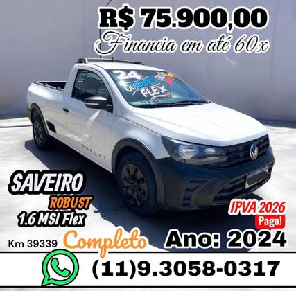 VOLKSWAGEN SAVEIRO 1.6 MSI ROBUST CS 16V FLEX 2P MANUAL